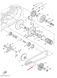 Палец переднего вариатора 1DK-E7674-10 Yamaha  1DK-E7674-10 фото 2