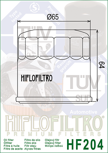 Масляний фільтр Hiflo HF204 HF204 фото