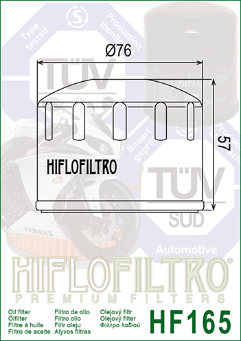 Масляний фільтр Hiflo HF165 HF165 фото