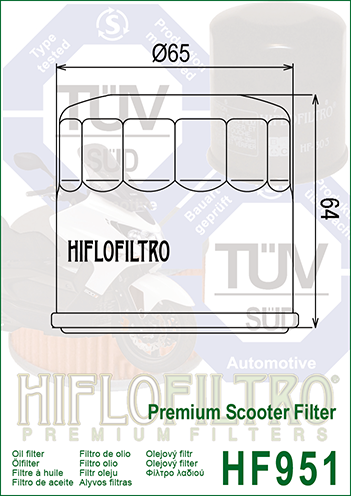 Масляний фільтр Hiflo HF951 HF951 фото