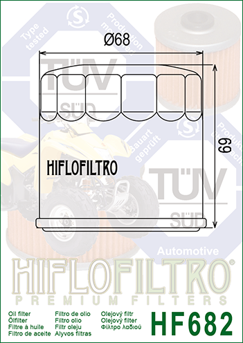 Масляний фільтр Hiflo HF682 HF682 фото