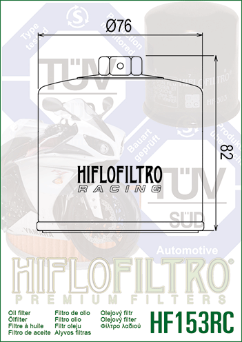 Масляный фильтр Hiflo HF153RC HF153rc фото