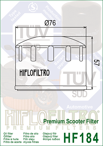Масляний фільтр Hiflo HF184 HF184 фото