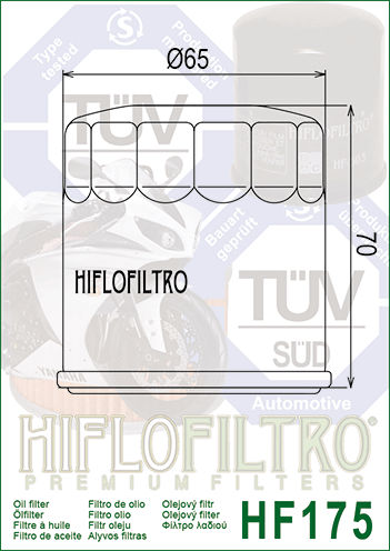 Масляний фільтр Hiflo HF175 HF175 фото